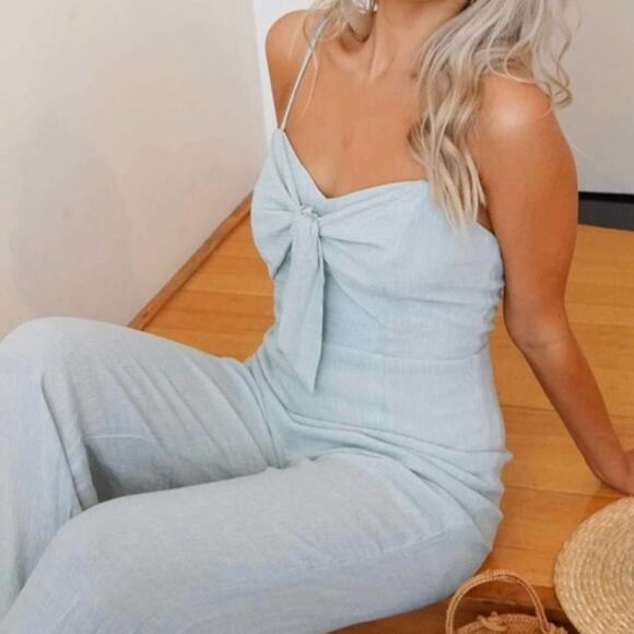 New Style State Wide Leg Jumpsuit Mint Green 10 - Picture 1 of 16